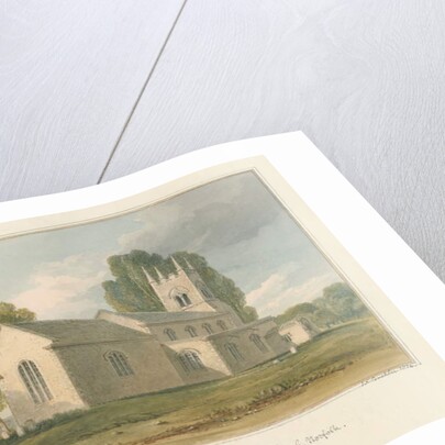 Norfolk - Houghton Church, 1826 by John Chessell Buckler