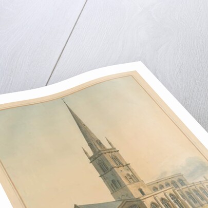 Oxfordshire - Burford Church, 1802 by John Buckler