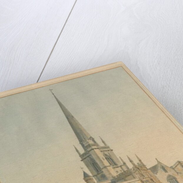 Oxfordshire - Burford Church, 1802 by John Buckler