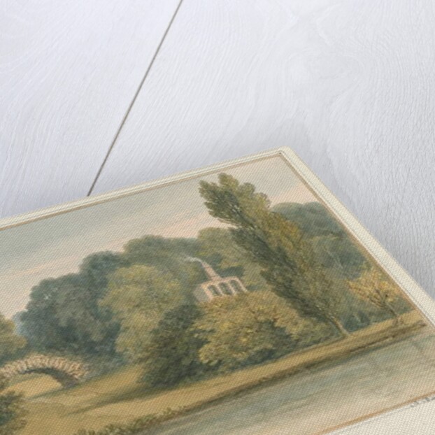 Oxfordshire - Henley upon Thames - Rustic Bridge at Park Place, 1826 by John Buckler