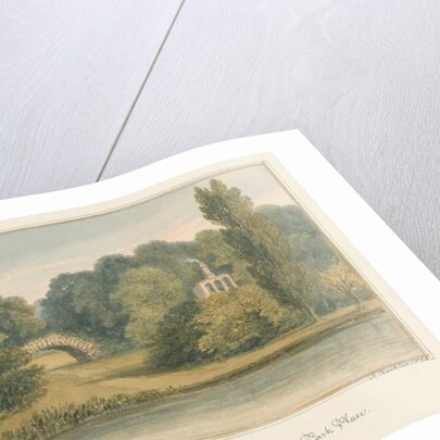 Oxfordshire - Henley upon Thames - Rustic Bridge at Park Place, 1826 by John Buckler