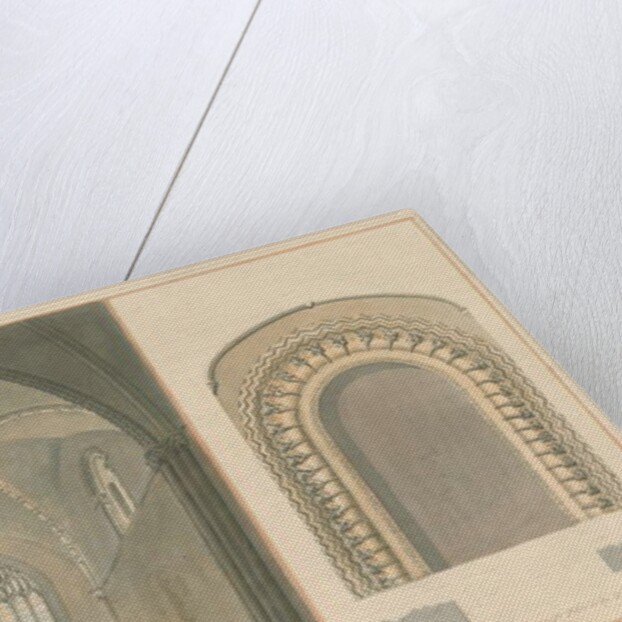 Oxfordshire - Oxford - Chancel and South Entrance of St. Peter in the East Church, 1803 by John Buckler