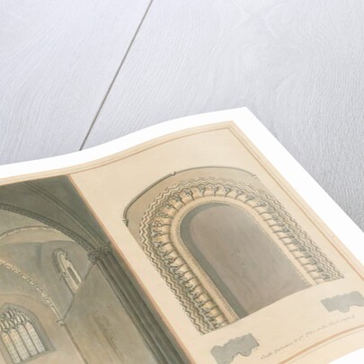 Oxfordshire - Oxford - Chancel and South Entrance of St. Peter in the East Church, 1803 by John Buckler