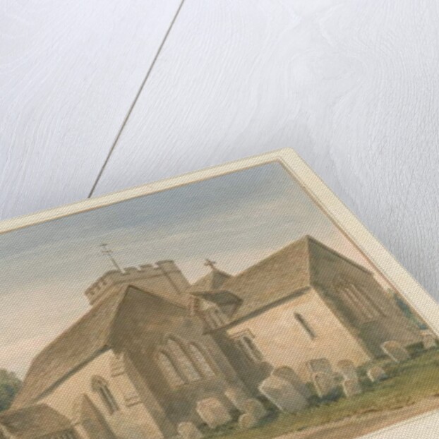 Oxfordshire - Shiplake Church and Parsonage House, 1830 by John Buckler