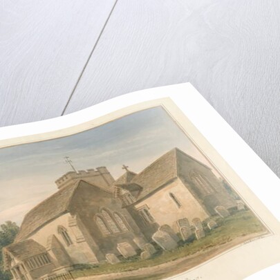Oxfordshire - Shiplake Church and Parsonage House, 1830 by John Buckler