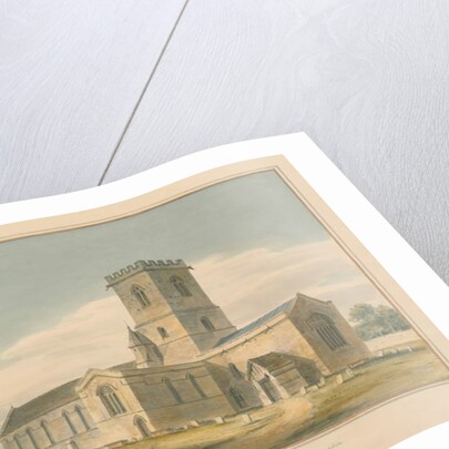 Oxfordshire - Stanton Harcourt Church, 1803 by John Buckler