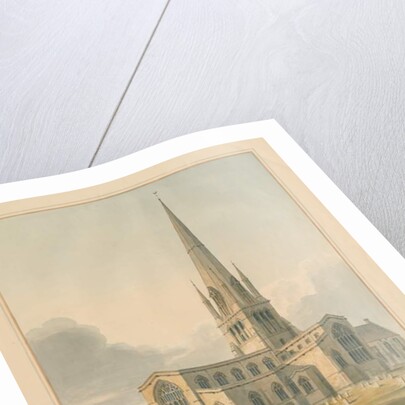 Oxfordshire - Witney Church, 1802 by John Buckler