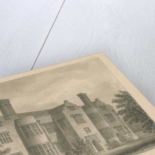 Sussex - Lewes - Glynde Place: sepia drawing, 1830 by John Buckler