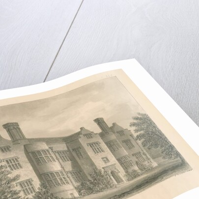 Sussex - Lewes - Glynde Place: sepia drawing, 1830 by John Buckler