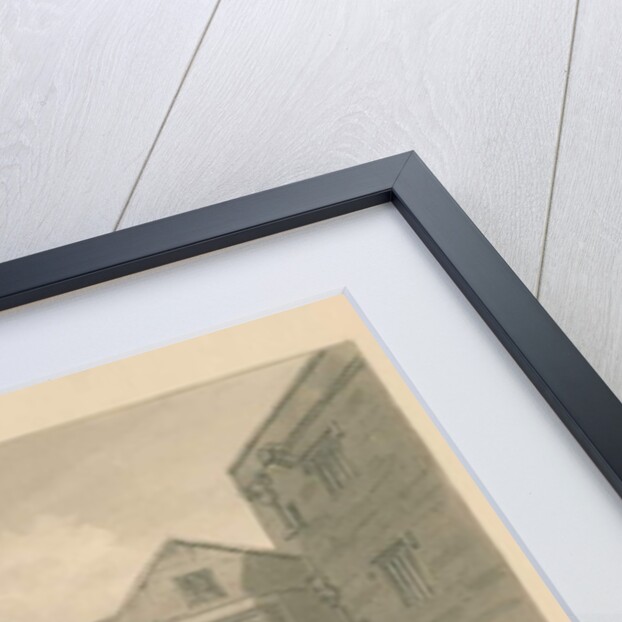 Yorkshire - Skipton Castle: sepia drawing, 1818 by John Chessell Buckler