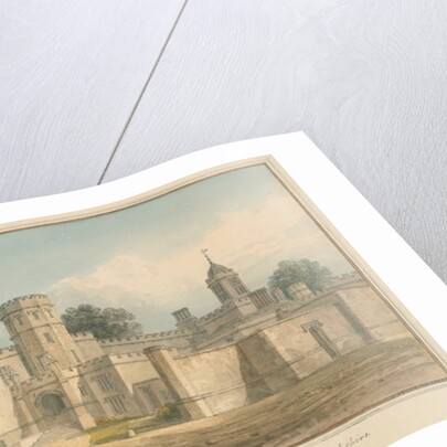 Warwickshire - Rugby School, 1815 by John Buckler