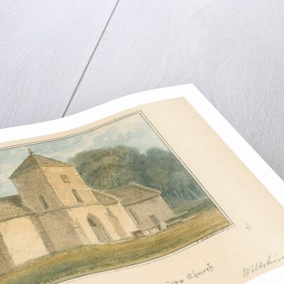 Wiltshire - Berwick Saint Leonard Church, 1817 by John Buckler