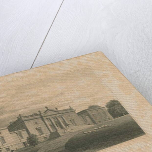 Wiltshire - Stourhead - Mansion: engraving, 1817 by John Buckler