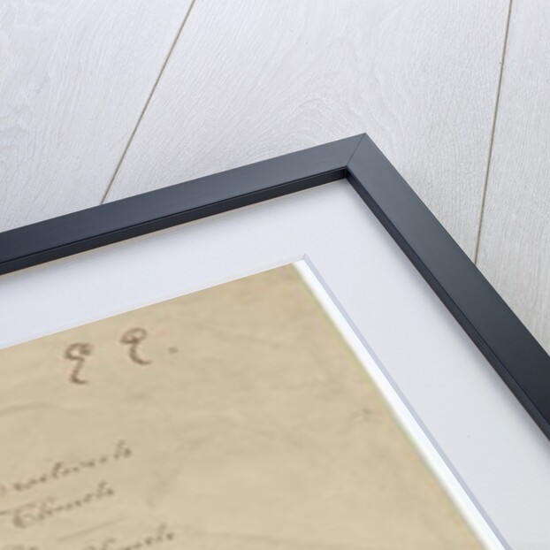 Worcestershire - List of Views contained in Buckler's portfolio: manuscript, 1833 by John Buckler