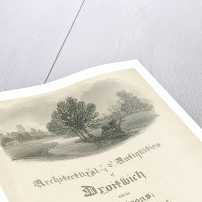 Worcestershire - Title Page for portfolio of work by John and J. C. Buckler by John Buckler