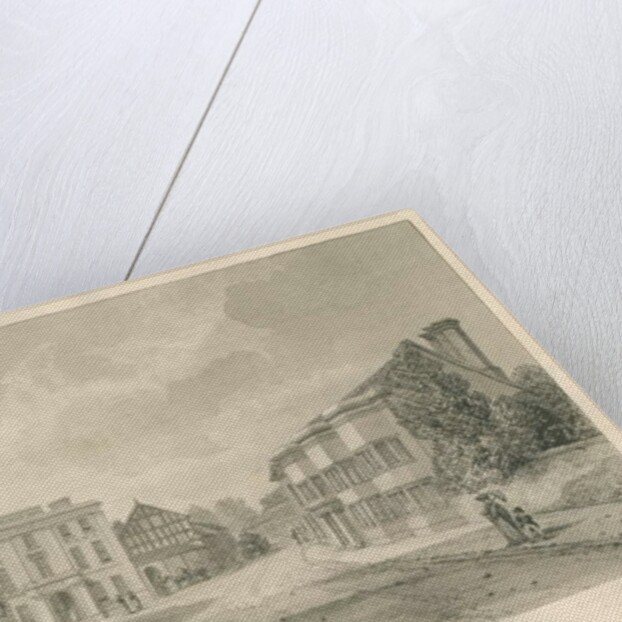 Worcestershire - Droitwich - George Inn: sepia drawing, 1833 by John Buckler
