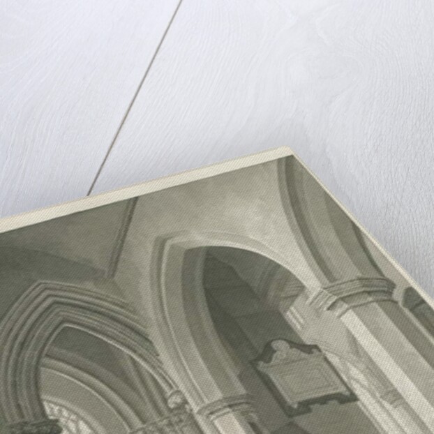 Worcestershire - Droitwich - Saint Andrew's Church Interior by John Chessell Buckler