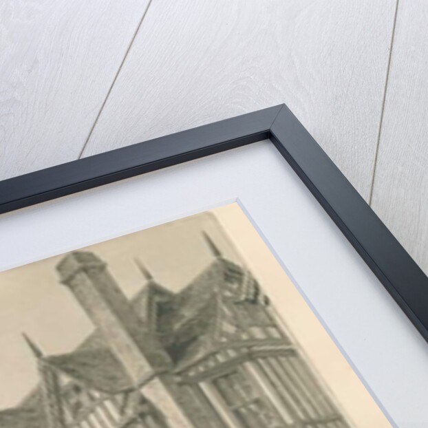 Worcestershire - Droitwich - Saint Andrew's Street Ancient House : sepia drawing, 1833 by John Chessell Buckler