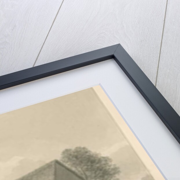 Worcestershire - Droitwich - Saint Peter's Church: sepia drawing, 1833 by John Buckler