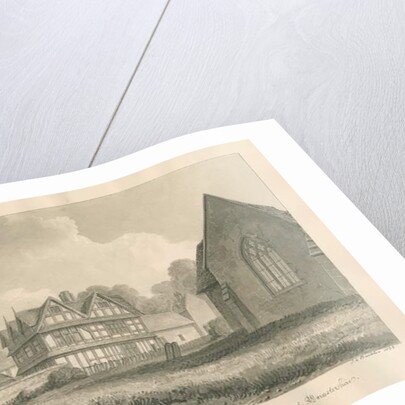 Worcestershire - Droitwich - Saint Peter's Church Ancient Mansion by John Chessell Buckler