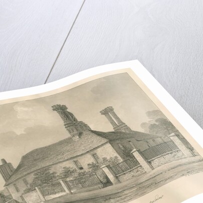 Worcestershire - Droitwich - Staynors Court: sepia drawing, 1833 by John Chessell Buckler