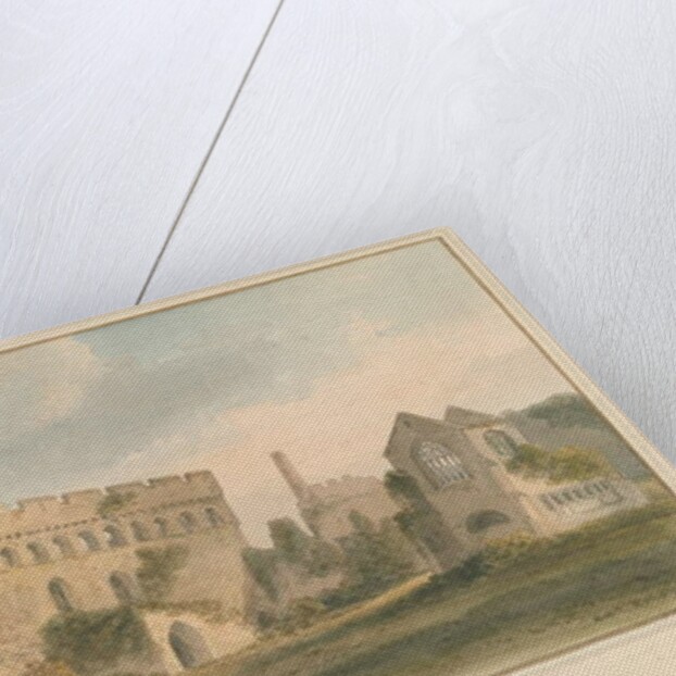 Wales - Pembrokeshire - Llanfey Palace, 1815 by John Buckler