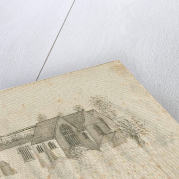 Abbots Bromley Church : pencil sketch with slight wash, nd [1762-1802] by Stebbing Shaw