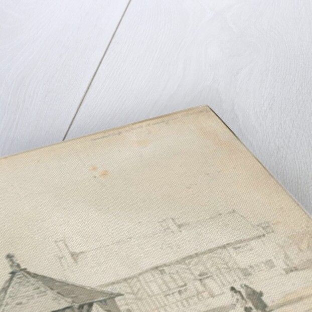 Abbots Bromley Tudor - Market Cross and House by Thomas Peploe Wood