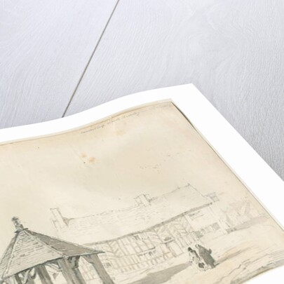 Abbots Bromley Tudor - Market Cross and House by Thomas Peploe Wood