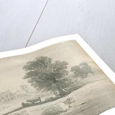 Aldridge - parsonage: pen and wash drawing by John Robert Fernyhough