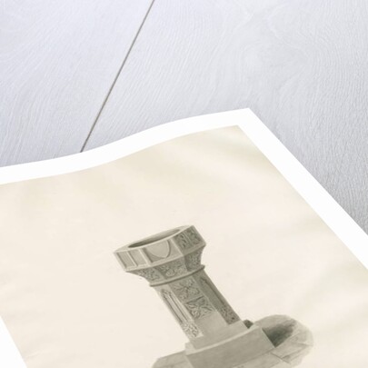 Font in Alrewas Church by John Buckler