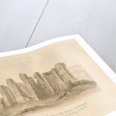 Alton Castle: sepia drawing, 1837 by John Buckler