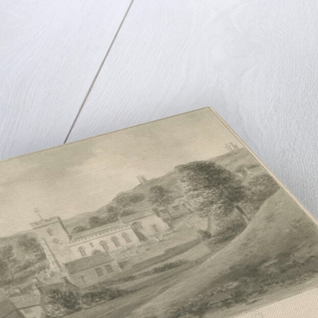 Alton - Church and Houses by John Chessell Buckler