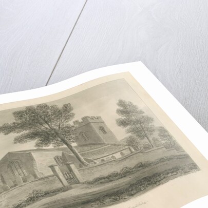 Alton Church: sepia drawing, 1841 by John Chessell Buckler
