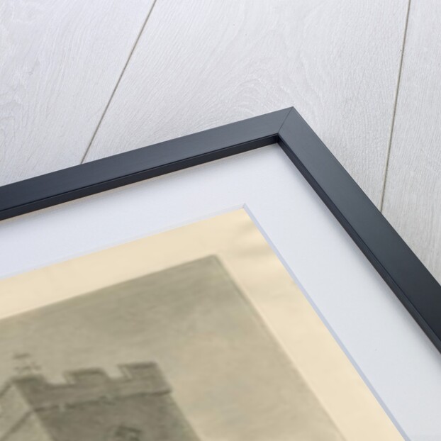 Alton Church - Tower: sepia drawing, 1841 by John Chessell Buckler