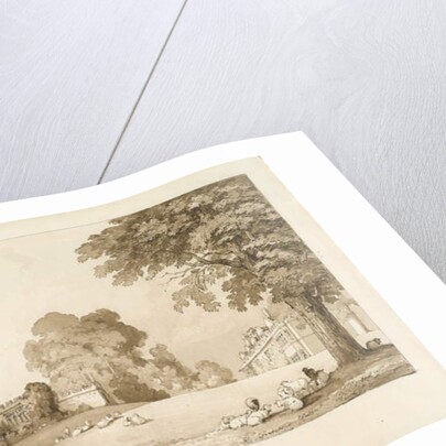 Arley Church: sepia drawing , 1837 by Thomas Peploe Wood