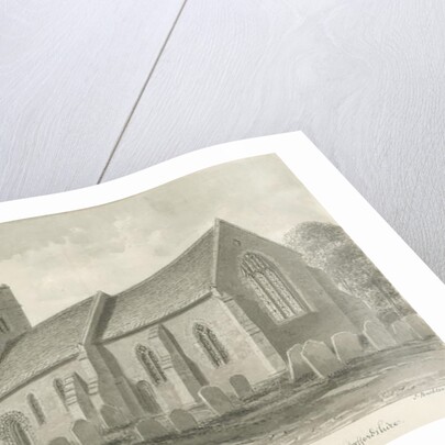 Armitage Church: sepia drawing, 1844 by John Buckler