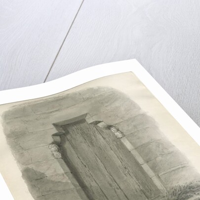 Armitage Church - North Doorway: sepia drawing , 1844 by John Buckler