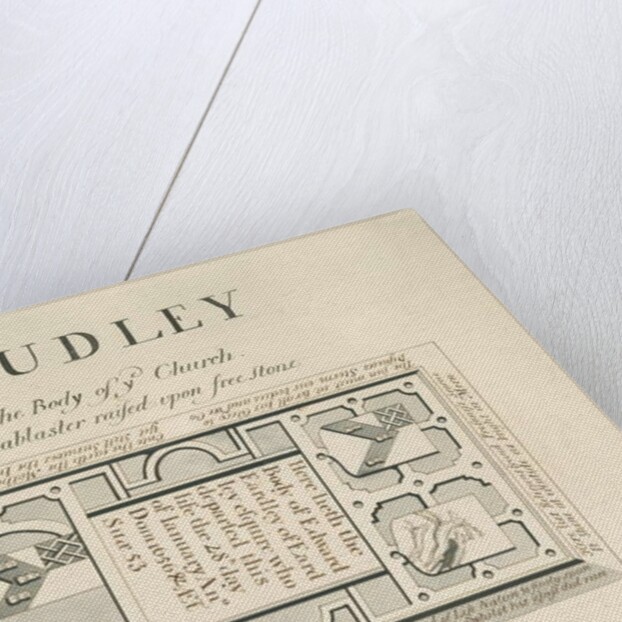 Audley Monuments - 'Edward Eardley': pen and wash drawing, nd [19th cent] by John Robert Fernyhough