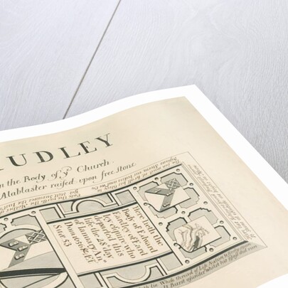 Audley Monuments - 'Edward Eardley': pen and wash drawing, nd [19th cent] by John Robert Fernyhough