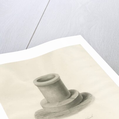 Font in Bagnall Church by John Buckler