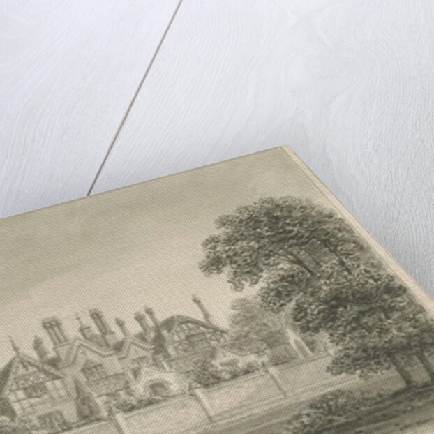 Barton under Needwood - 'Barton Hall' : sepia drawing, 1839 by John Buckler