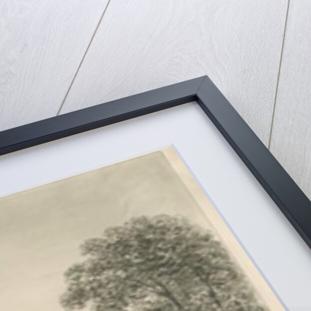 Barton under Needwood - 'Barton Hall' : sepia drawing, 1839 by John Buckler