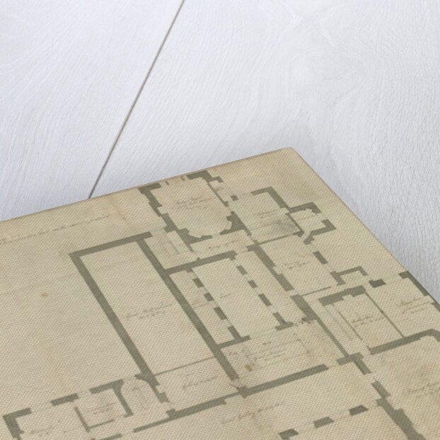 Interior of Beaudesert Hall and Park: pen drawing, 1771 by School English