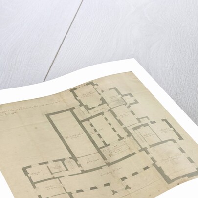 Interior of Beaudesert Hall and Park: pen drawing, 1771 by School English