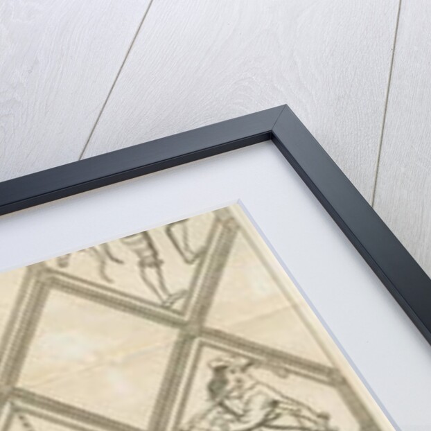 Betley Glass Window - Morris Dancers: engraving, nd [?18th cent] by I Jones