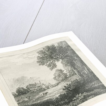 Eccleshall - Biana Hall: pen and ink drawing, nd [c 1830] by School English