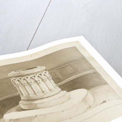 Font at Biddulph Church by Thomas Peploe Wood