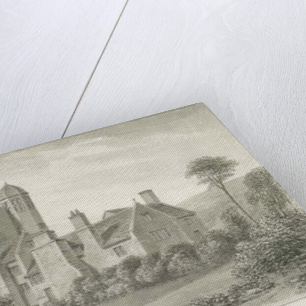 Bidduph Hall: sepia drawing, 1844 by John Buckler