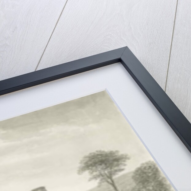 Bidduph Hall: sepia drawing, 1844 by John Buckler